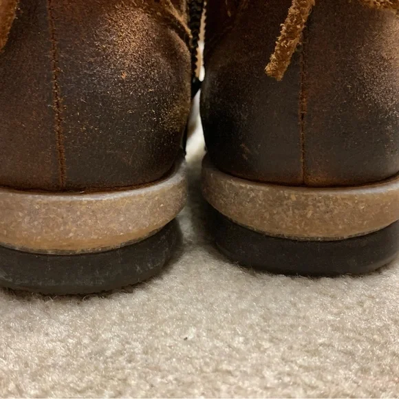 Born Brown Leather Ankle Boots - Picture 6 of 10